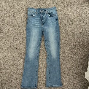 Levi's Mile High Crop Flare in Late to the Game wash Women's Jeans